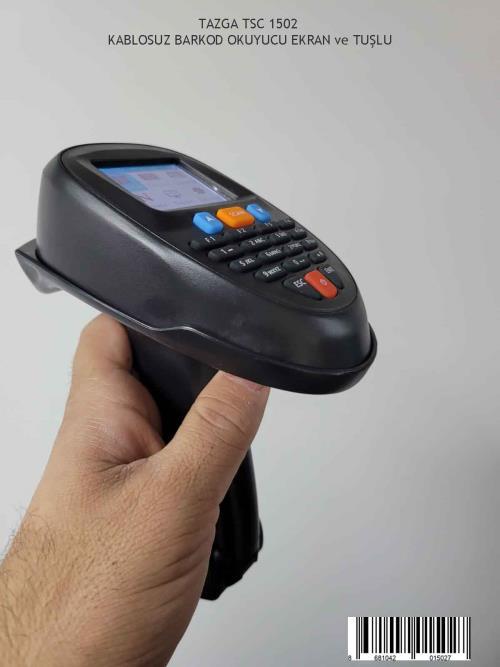 TAZGA TSC 1502-3 KABLOSUZ BARKOD OKUYUCU EKRANLI